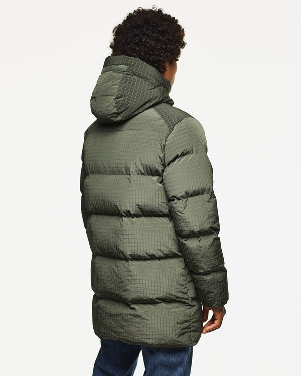 Lombardo Longline Primaloft Jacket Black Forest Green