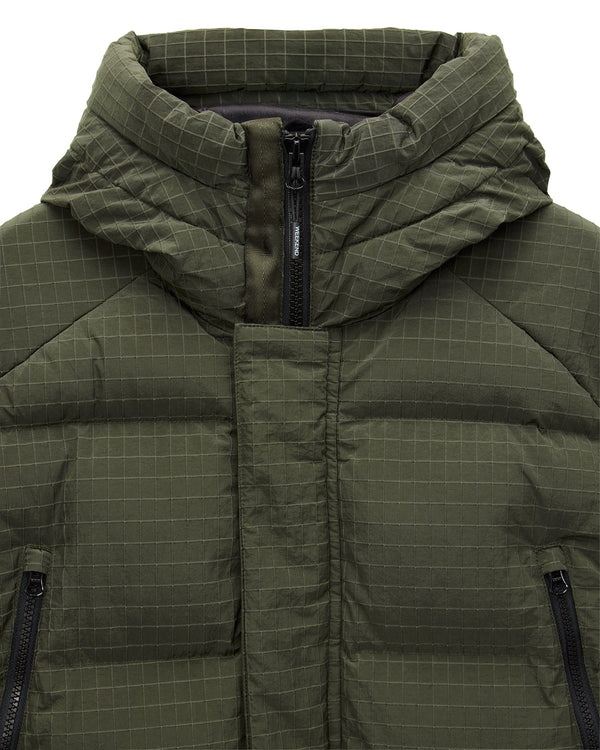 Lombardo Longline Primaloft Jacket Black Forest Green