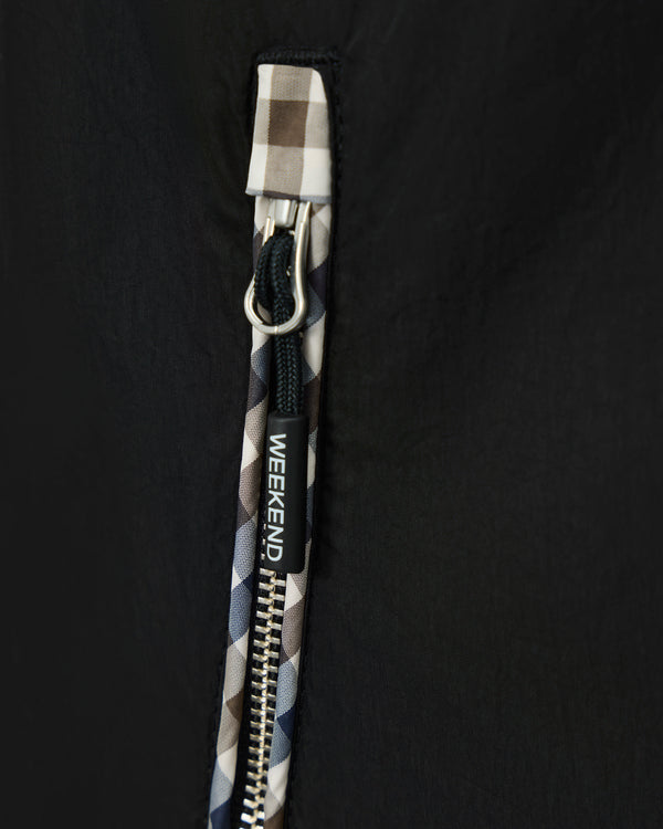 Große Größen - Campania Windbreaker Jacke Schwarz