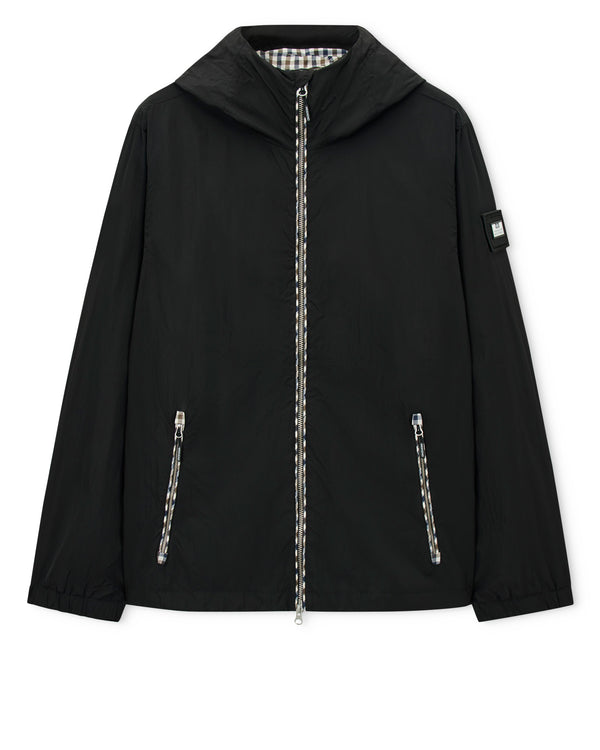 Große Größen - Campania Windbreaker Jacke Schwarz