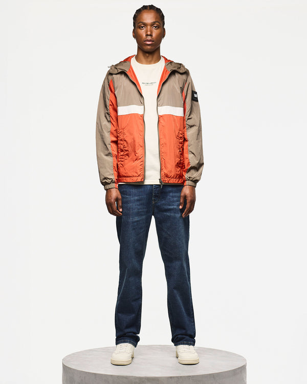 Parissa Windbreaker Tobacco Brown/Sunset Orange