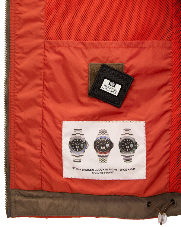 Parissa Windbreaker Tobacco Brown/Sunset Orange