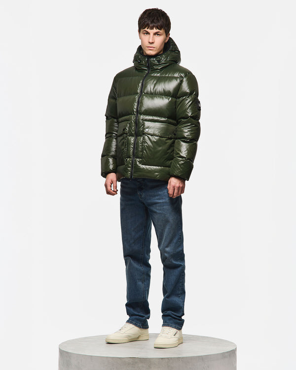 Nicholson Down Jacket Black Forest Green