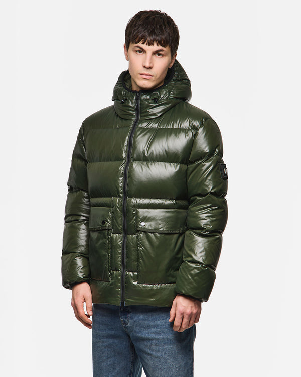Nicholson Down Jacket Black Forest Green