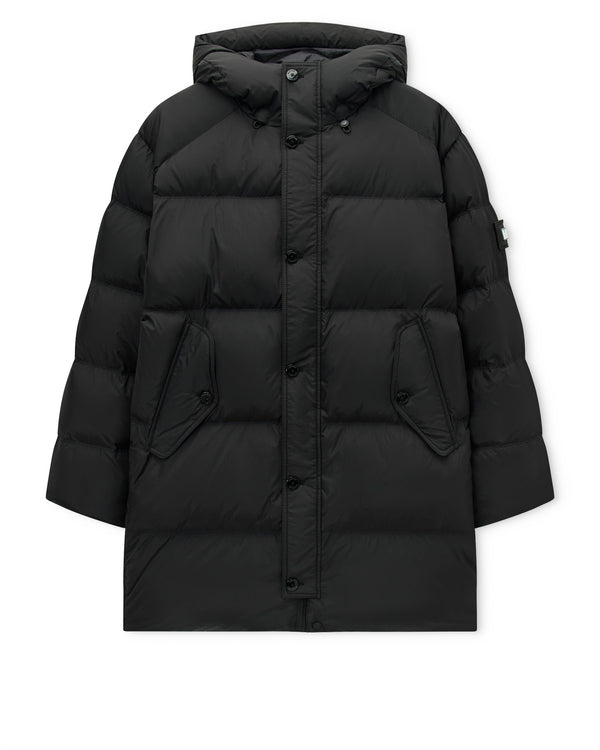 Grampian Longline Daunenjacke Schwarz