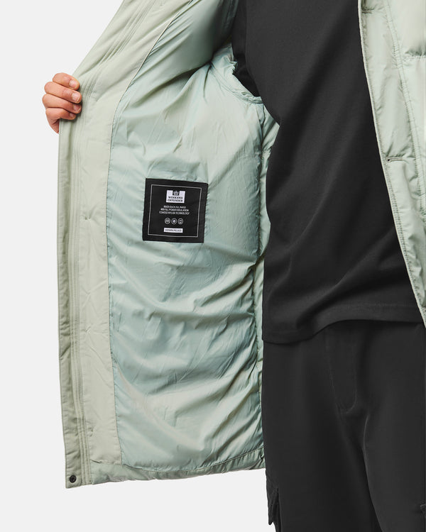 Grampian Longline-Daunenjacke Julep Green