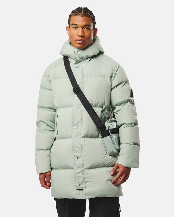 Grampian Longline-Daunenjacke Julep Green