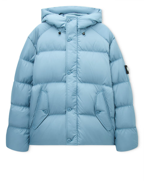 STONE  JUNIOR フード付きジャケット ライトブルー Esja Down Jacket Peruvian Blue – Weekend Offender