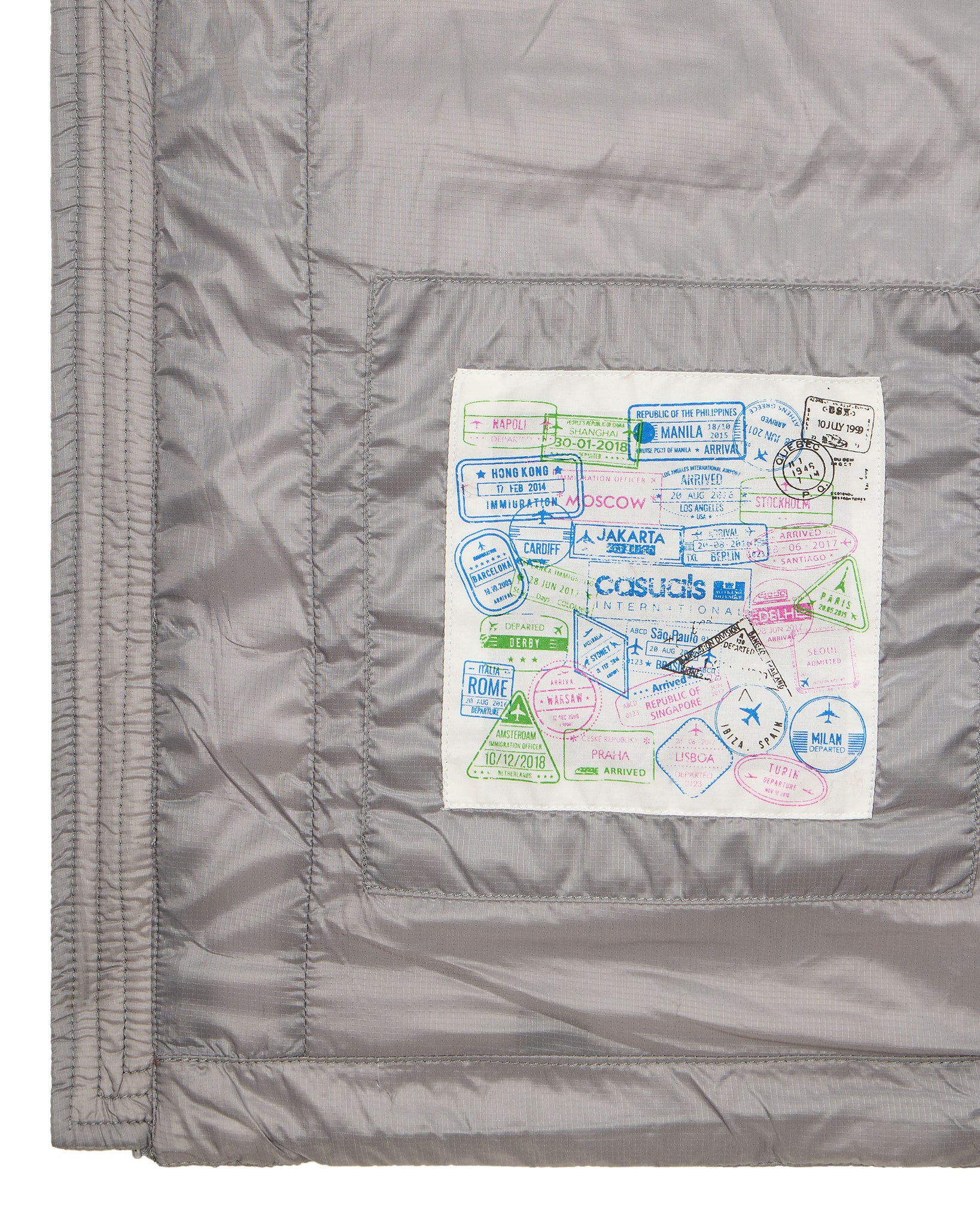 Browne Packable Jacket Light Grey