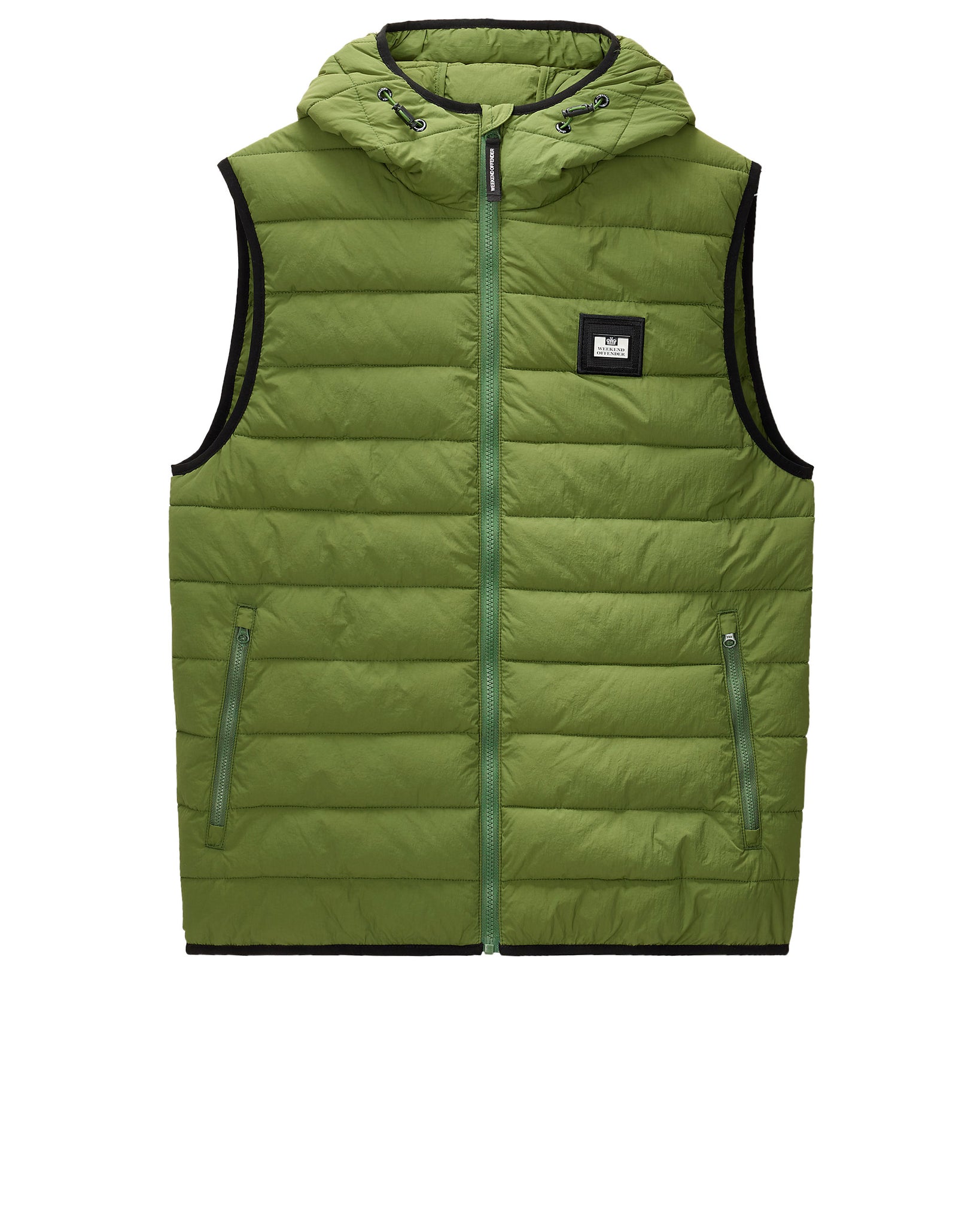 Toronto Hooded Gilet Seaweed Green