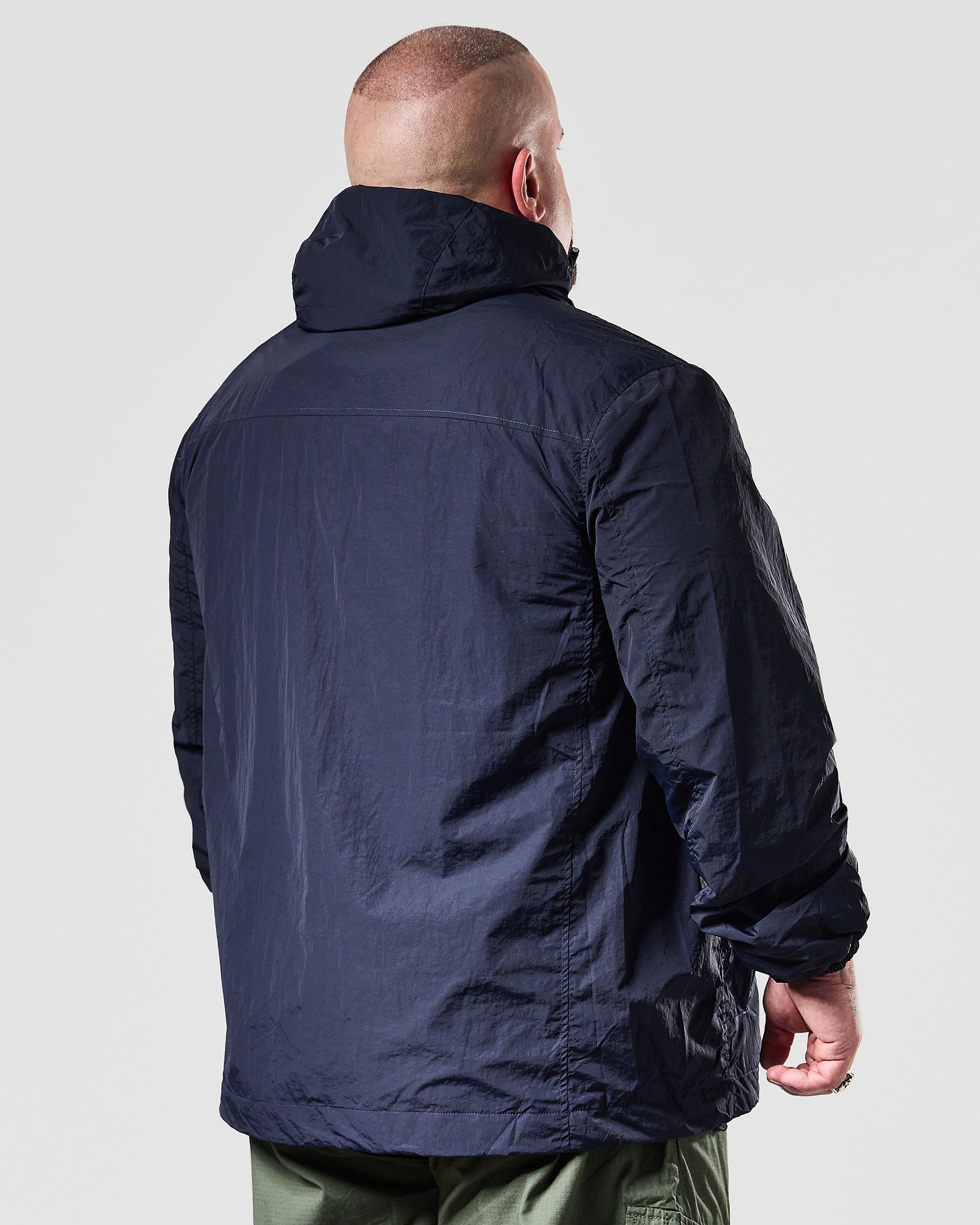 Plex Windbreaker Jacket Navy - Plus Size