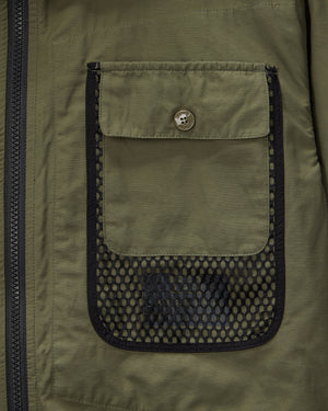 Seinfeld Mesh Pocket Field Jacket Dark Green