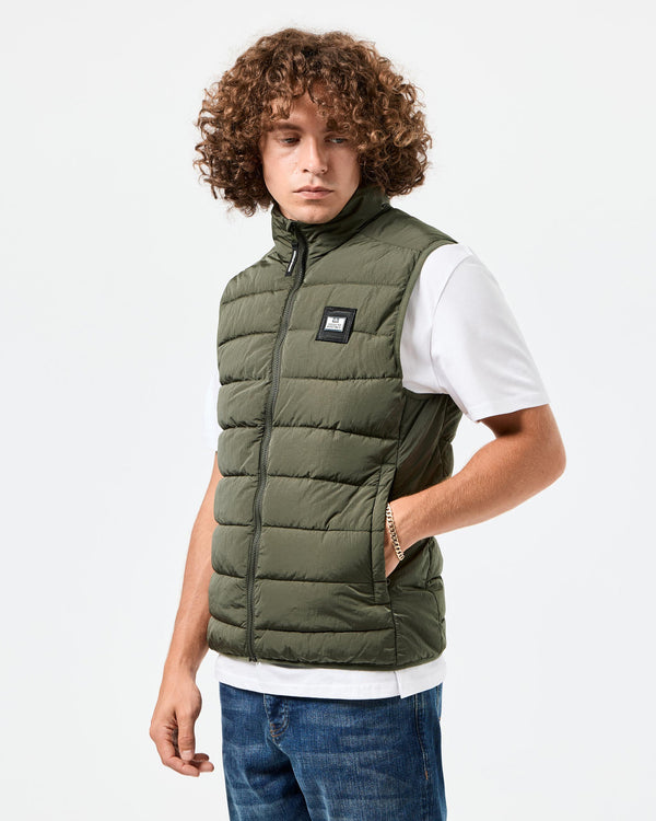 Gacha Padded Gilet Castle Green