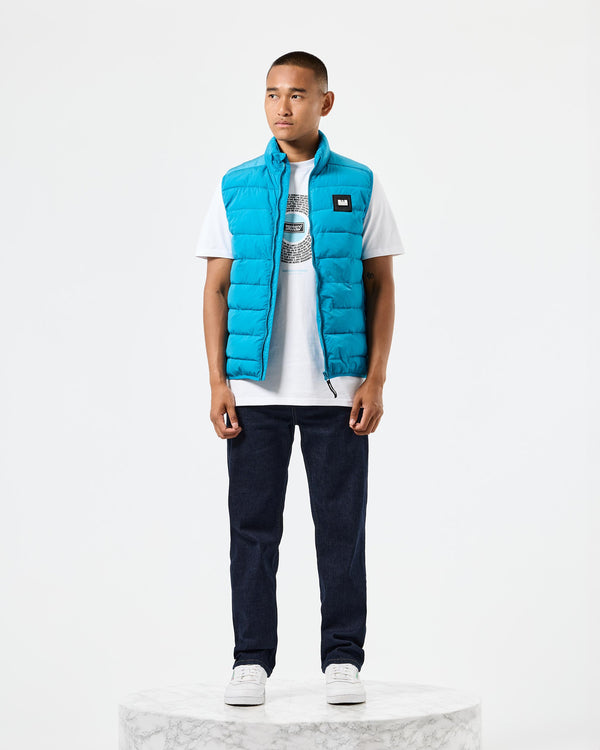 Gacha Padded Gilet Kingfisher Blue