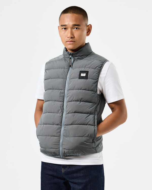 Gacha Padded Gilet Zinc