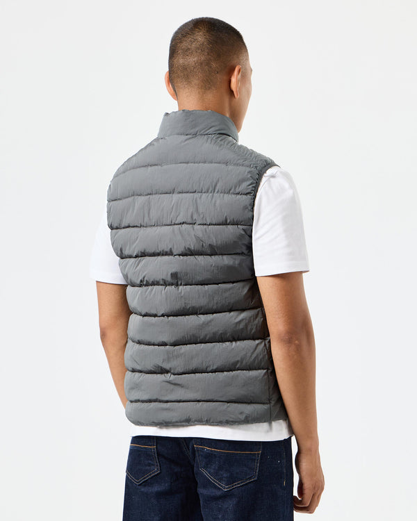 Gacha Padded Gilet Zinc