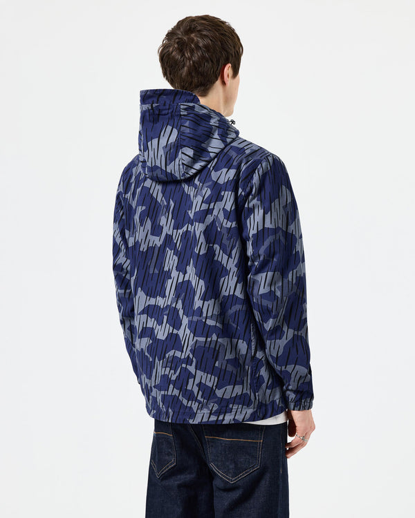 Technician Camo Cotton Twill Jacket Bright Navy Rain Camo