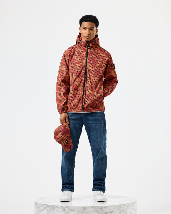 Technician Camo Cotton Twill Jacket Uluru Orange Rain Camo