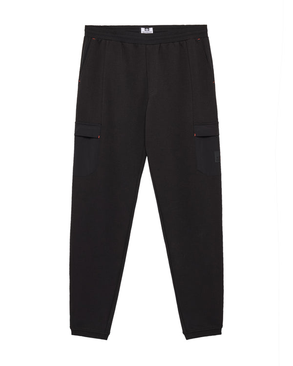 Estefano Cargo Jogger Pants Black