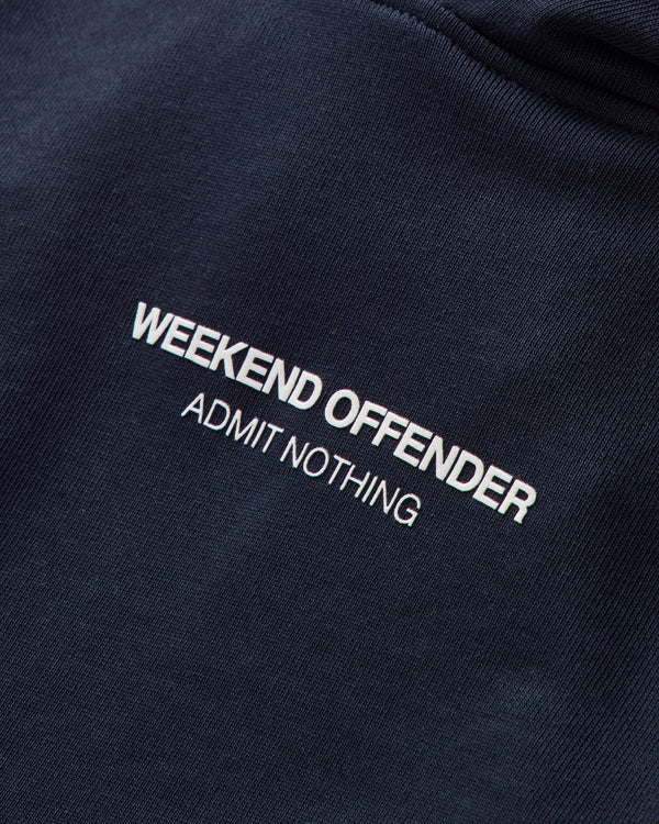 Felpa con cappuccio Cobain per bambini blu navy/bianco