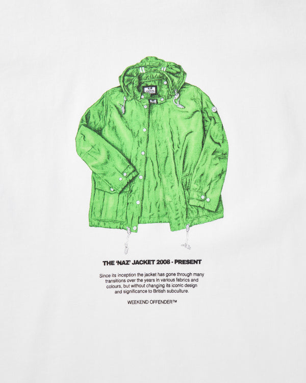 Kids Naz Graphic T-Shirt White