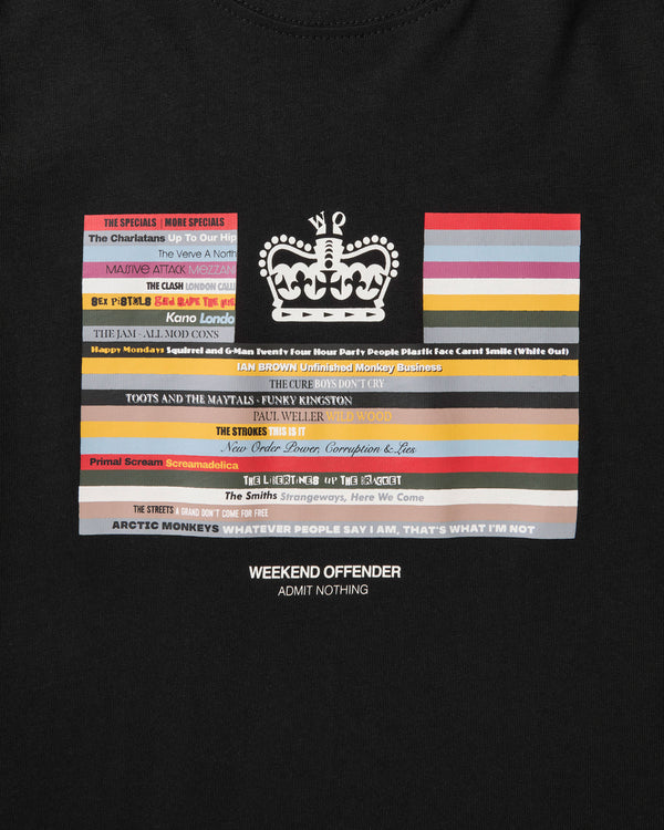 Kids Vinyl Graphic T-Shirt Black