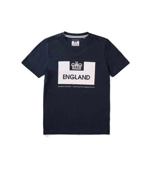 Kinder Land-Serie England T-Shirt Navy