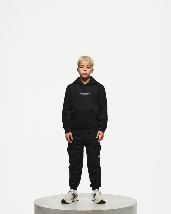 Kids Cobain Hoodie Black/Blue Shadow