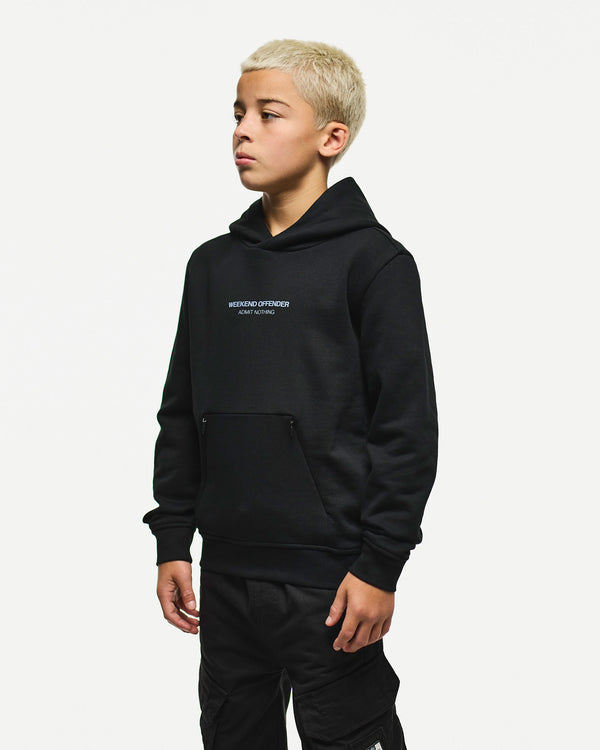 Kids Cobain Hoodie Black/Blue Shadow