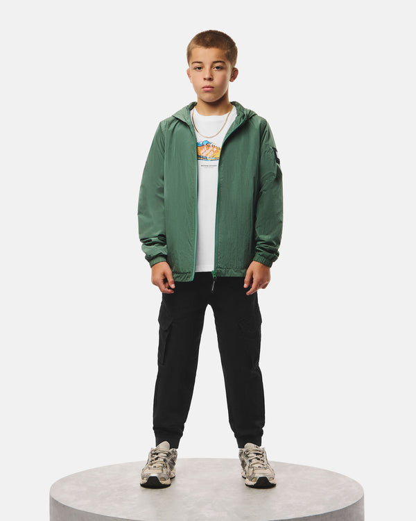 Kids Technician Fleece Lined Jacket Thyme Green