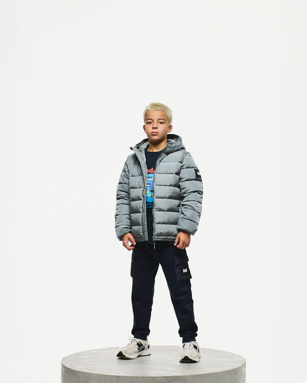 Kids La Guardia Puffer Jacket Porpoise Grey