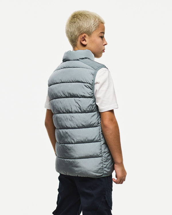 Kids Gacha Puffer Gilet Porpoise Grey
