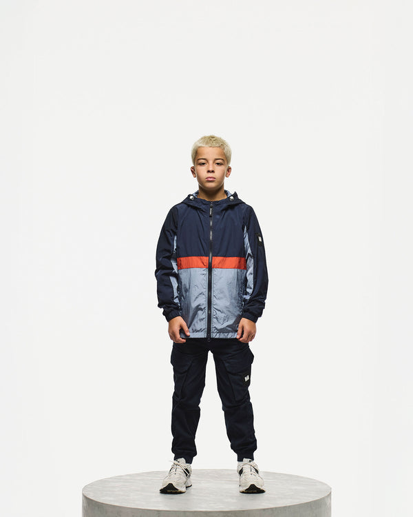 Kids Parissa Windbreaker Jacket Navy/Blue Shadow