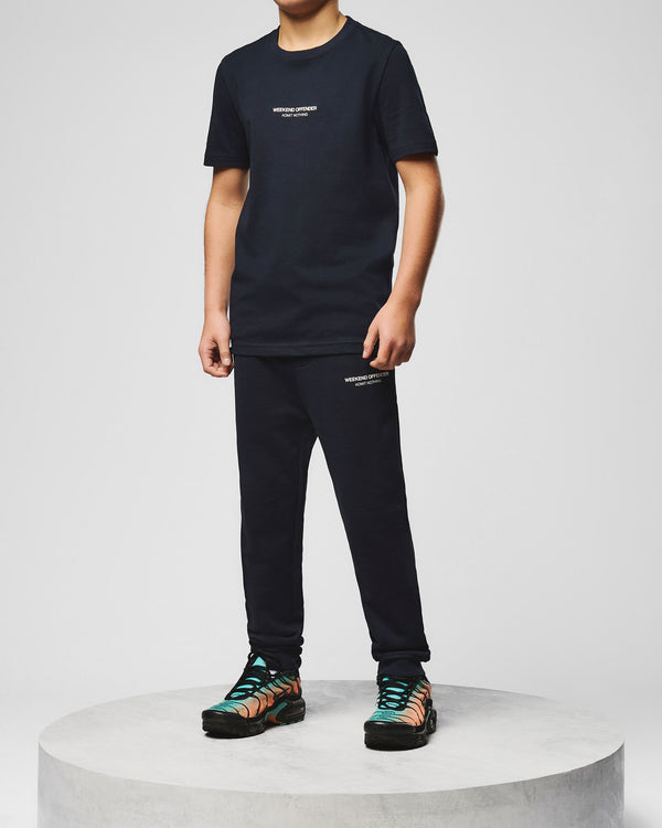 Kids Santana Joggers Navy/White