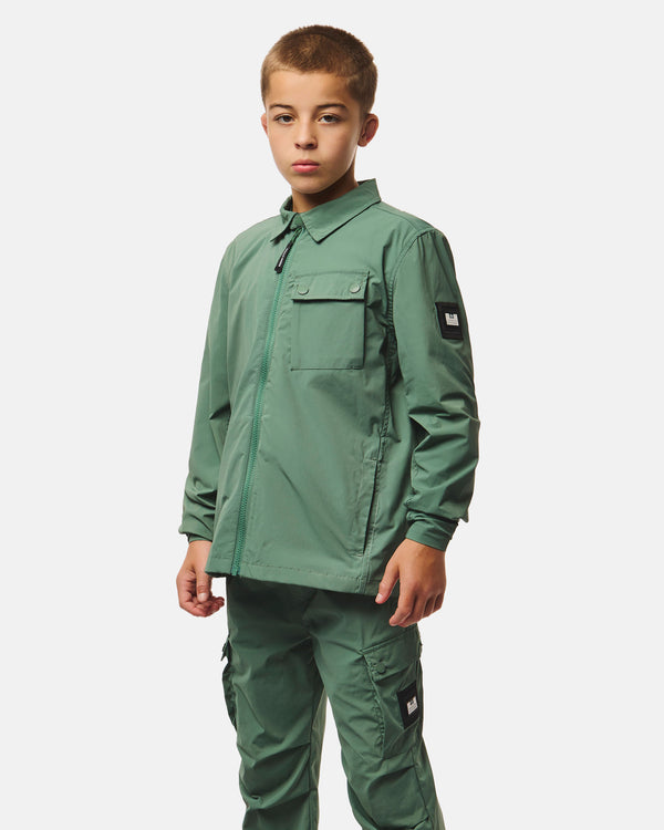 Kinder-Southbank-Overshirt Thymian-Grün