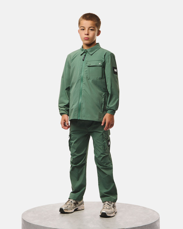 Kinder-Southbank-Overshirt Thymian-Grün