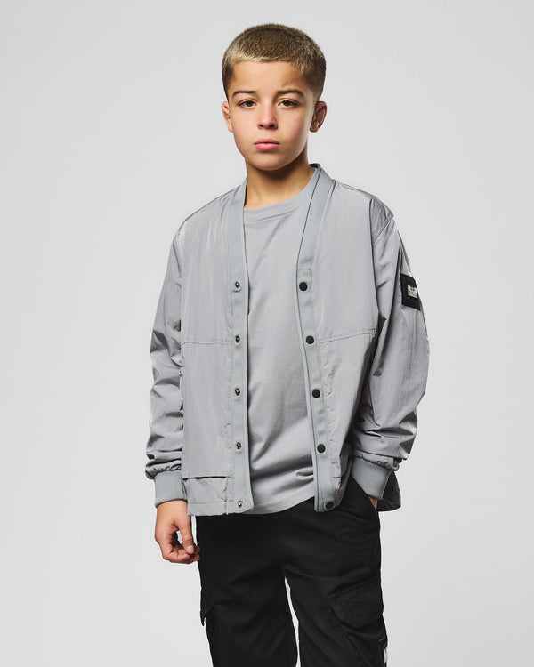 Kinder-Überhemd Ronson, Rauchgrau