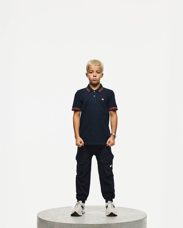 Kids Levanto Polo Shirt Navy/Clay
