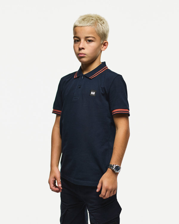 Kids Levanto Polo Shirt Navy/Clay