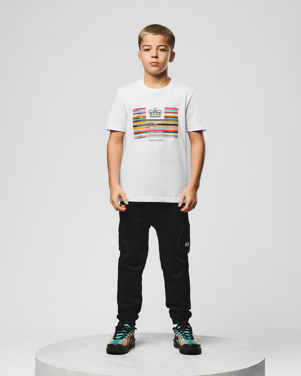 Kids Vinyl Graphic T-Shirt White