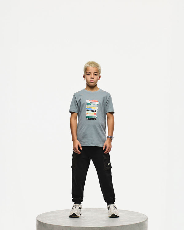 Kids Limone Graphic T-Shirt Porpoise Grey
