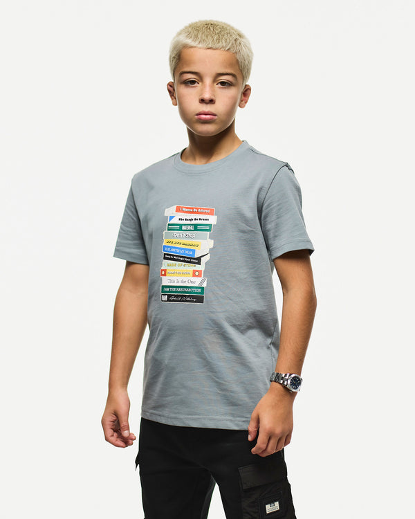 Kids Limone Graphic T-Shirt Porpoise Grey