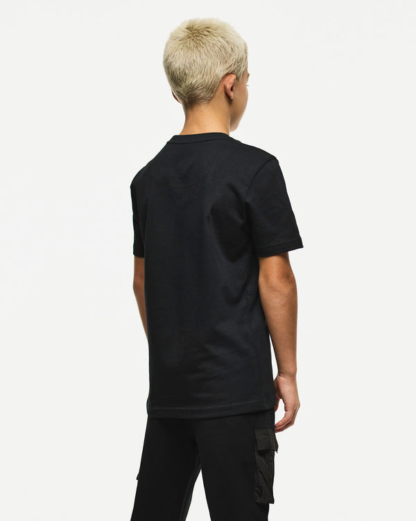 Kids Battle Lines Graphic T-Shirt Black