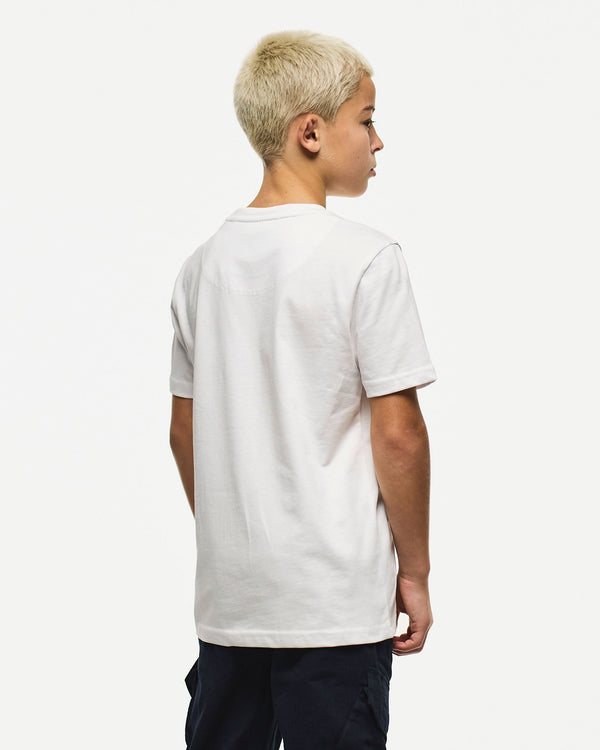 Kids Battle Lines Graphic T-Shirt White
