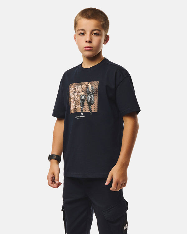 Kids Pater Graphic T-Shirt Navy