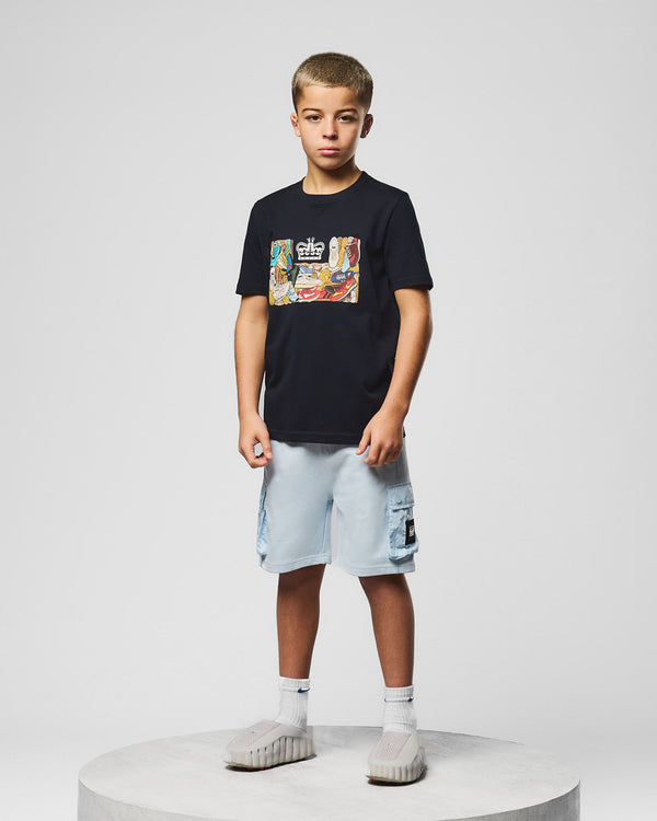 Kids Nor'Easter Jogger Shorts Sky Blue