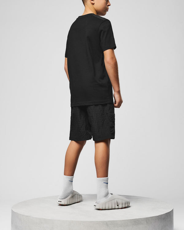 Zemmouri Cargo-Shorts für Kinder, Schwarz