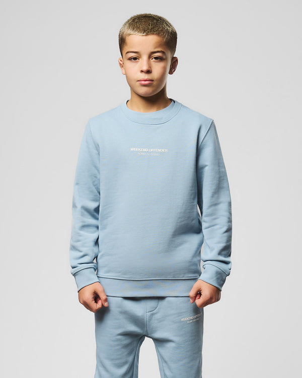 Kids Raval Sweatshirt Blue Tourmaline/White