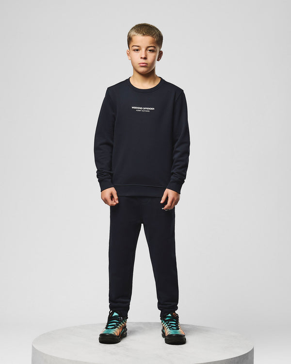 Kids Raval Sweatshirt Navy/White