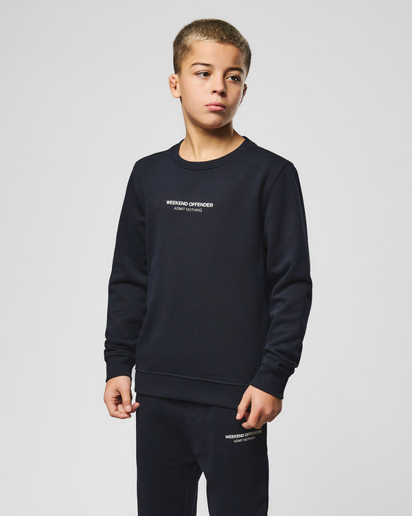 Kids Raval Sweatshirt Navy/White